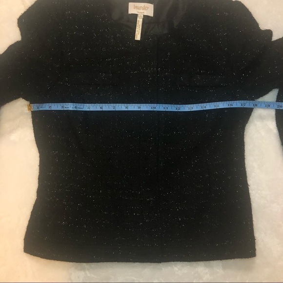 Laundry Shelli Segal Black Metallic Tweed Blazer - Picture 10 of 16